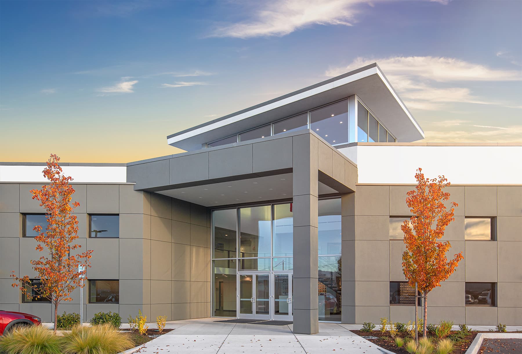 Prismatic Powders headquarters building exterior.