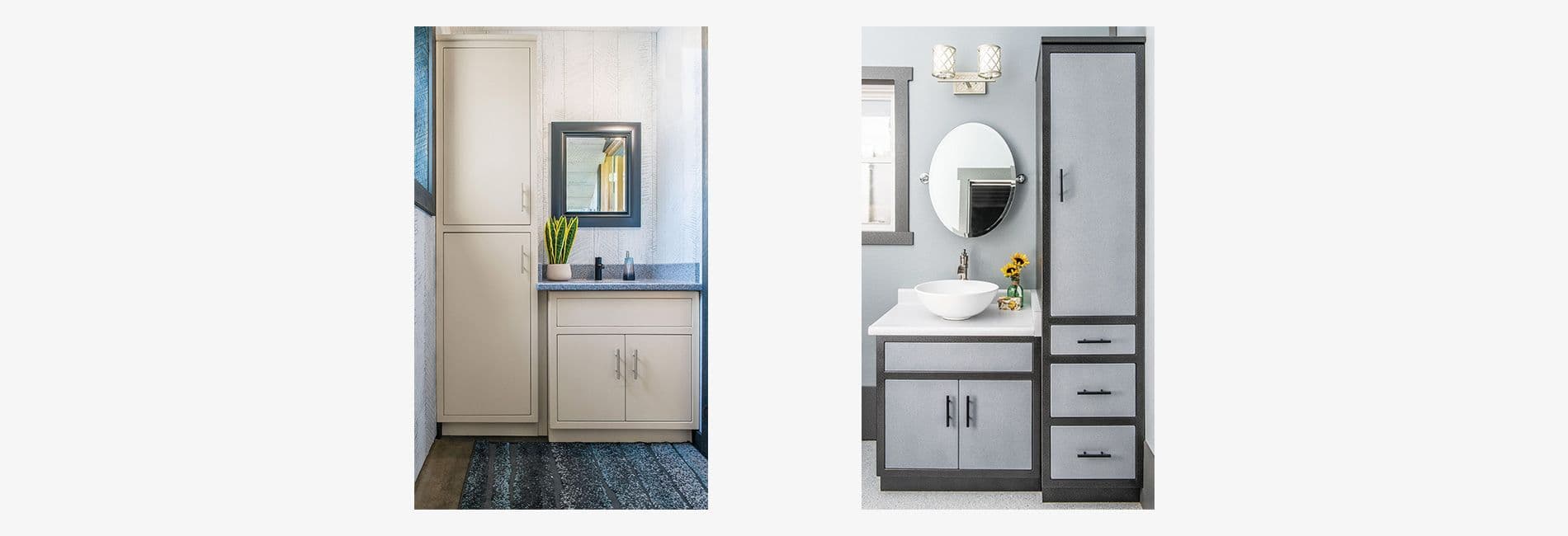 Two Bathroom Interiors